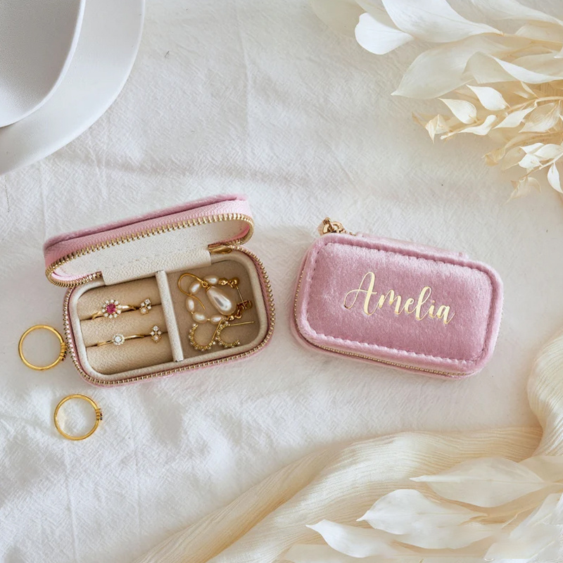 Personalized Custom Jewelry Box with Name & Date
